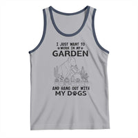 I Just Want To Garden And Hangout With My Dog Tank Top Gardener Gift - Wonder Print Shop