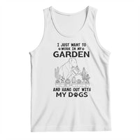 I Just Want To Garden And Hangout With My Dog Tank Top Gardener Gift - Wonder Print Shop