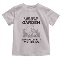 I Just Want To Garden And Hangout With My Dog Toddler T Shirt Gardener Gift - Wonder Print Shop