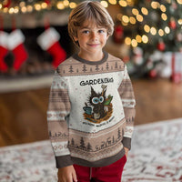 Gardening Because Murder Is Wrong Ugly Christmas Sweater Funny Black Cat Gardener Gift - Wonder Print Shop