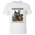 Gardening Because Murder Is Wrong T Shirt Funny Black Cat Gardener Gift - Wonder Print Shop