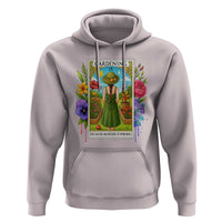 Funny Gardening Because Murder Is Wrong Hoodie Garden Girl Floral Tarot Graphic - Wonder Print Shop