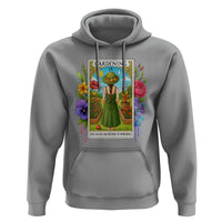 Funny Gardening Because Murder Is Wrong Hoodie Garden Girl Floral Tarot Graphic - Wonder Print Shop