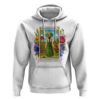 Funny Gardening Because Murder Is Wrong Hoodie Garden Girl Floral Tarot Graphic - Wonder Print Shop