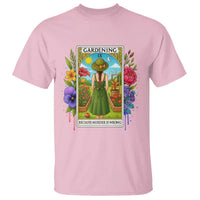 Funny Gardening Because Murder Is Wrong T Shirt Garden Girl Floral Tarot Graphic - Wonder Print Shop