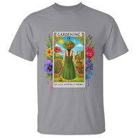 Funny Gardening Because Murder Is Wrong T Shirt Garden Girl Floral Tarot Graphic - Wonder Print Shop