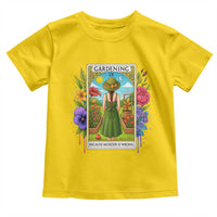 Funny Gardening Because Murder Is Wrong Toddler T Shirt Garden Girl Floral Tarot Graphic - Wonder Print Shop