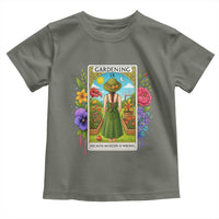 Funny Gardening Because Murder Is Wrong Toddler T Shirt Garden Girl Floral Tarot Graphic - Wonder Print Shop