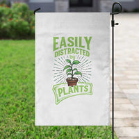 Easily Distracted By Plants Garden Flag Funny Gardening Lover Gift - Wonder Print Shop