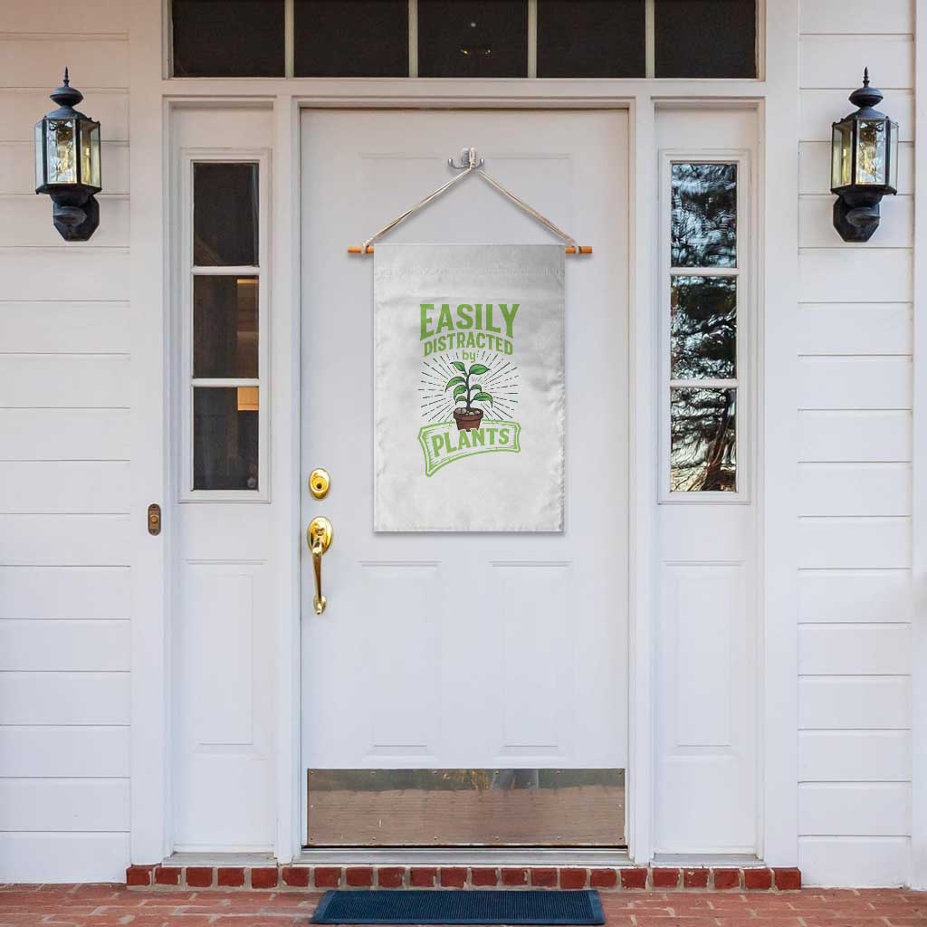 Easily Distracted By Plants Garden Flag Funny Gardening Lover Gift - Wonder Print Shop