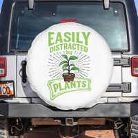 Easily Distracted By Plants Spare Tire Cover Funny Gardening Lover Gift - Wonder Print Shop