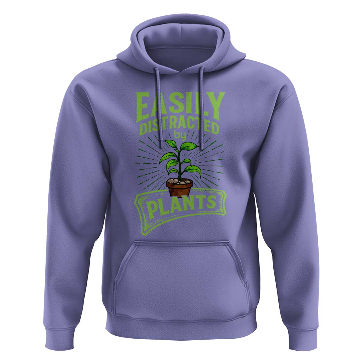 Easily Distracted By Plants Hoodie Funny Gardening Lover Gift - Wonder Print Shop