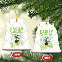 Easily Distracted By Plants Ceramic Ornament Funny Gardening Lover Gift - Wonder Print Shop