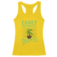 Easily Distracted By Plants Racerback Tank Top Funny Gardening Lover Gift - Wonder Print Shop