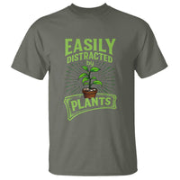 Easily Distracted By Plants T Shirt Funny Gardening Lover Gift - Wonder Print Shop