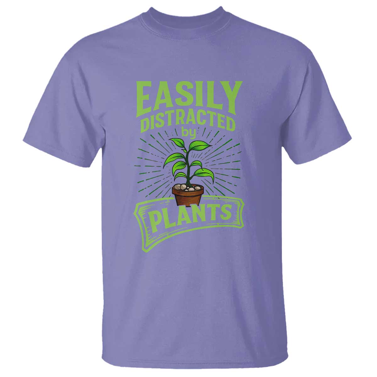 Easily Distracted By Plants T Shirt Funny Gardening Lover Gift - Wonder Print Shop