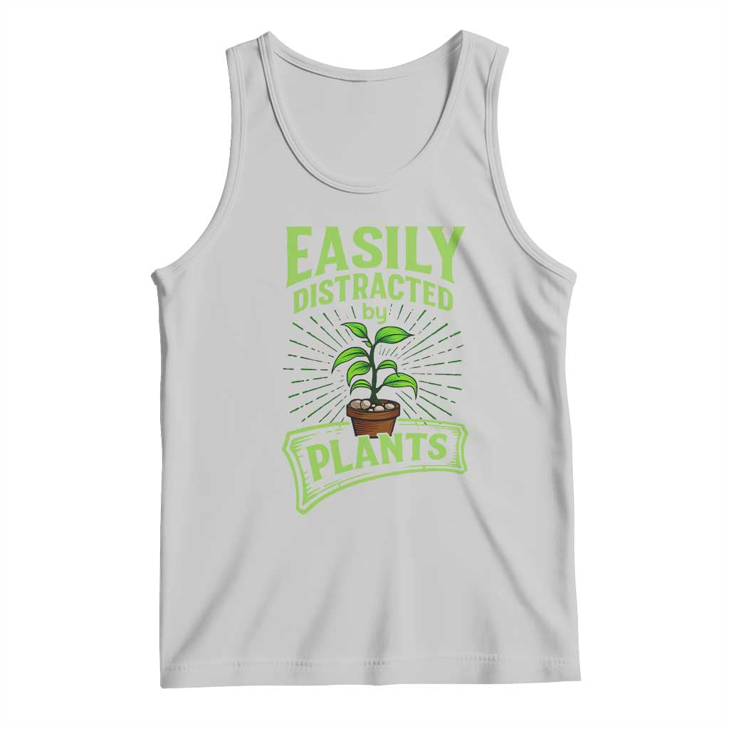 Easily Distracted By Plants Tank Top Funny Gardening Lover Gift - Wonder Print Shop
