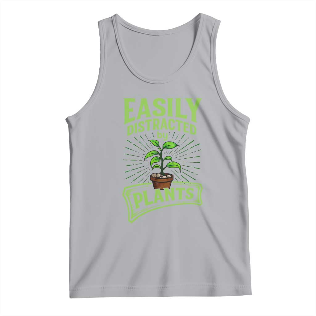 Easily Distracted By Plants Tank Top Funny Gardening Lover Gift - Wonder Print Shop