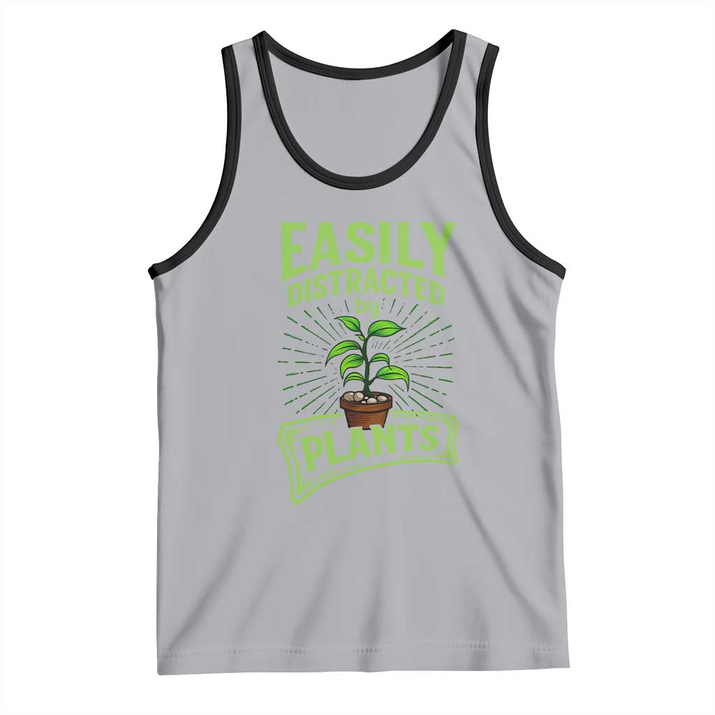 Easily Distracted By Plants Tank Top Funny Gardening Lover Gift - Wonder Print Shop