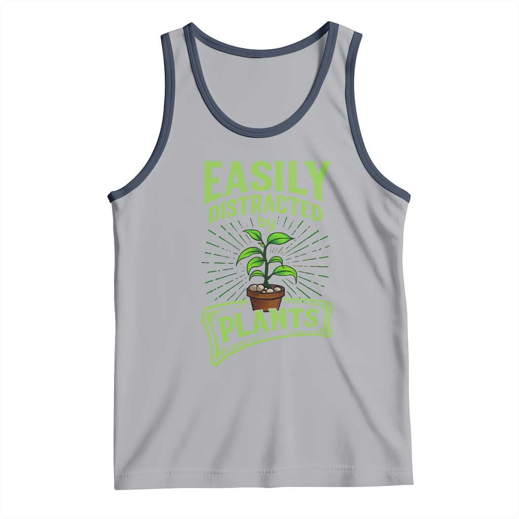Easily Distracted By Plants Tank Top Funny Gardening Lover Gift - Wonder Print Shop