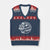 Easily Distracted By Plants Skeleton V-Neck Knit Sweater Vest Funny Gardener Plant Lover - Wonder Print Shop