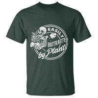 Easily Distracted By Plants Skeleton T Shirt Funny Gardener Plant Lover - Wonder Print Shop