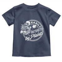 Easily Distracted By Plants Skeleton Toddler T Shirt Funny Gardener Plant Lover - Wonder Print Shop