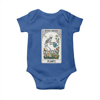 Funny Never Enough Plants Gardening Skeleton Baby Onesie Plant Lover Gift Tarot Card Graphic - Wonder Print Shop