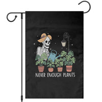 Skeleton Monstera Lover Garden Flag Never Enough Plants - Wonder Print Shop