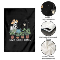 Skeleton Monstera Lover Garden Flag Never Enough Plants - Wonder Print Shop