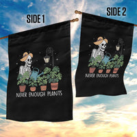 Skeleton Monstera Lover Garden Flag Never Enough Plants - Wonder Print Shop