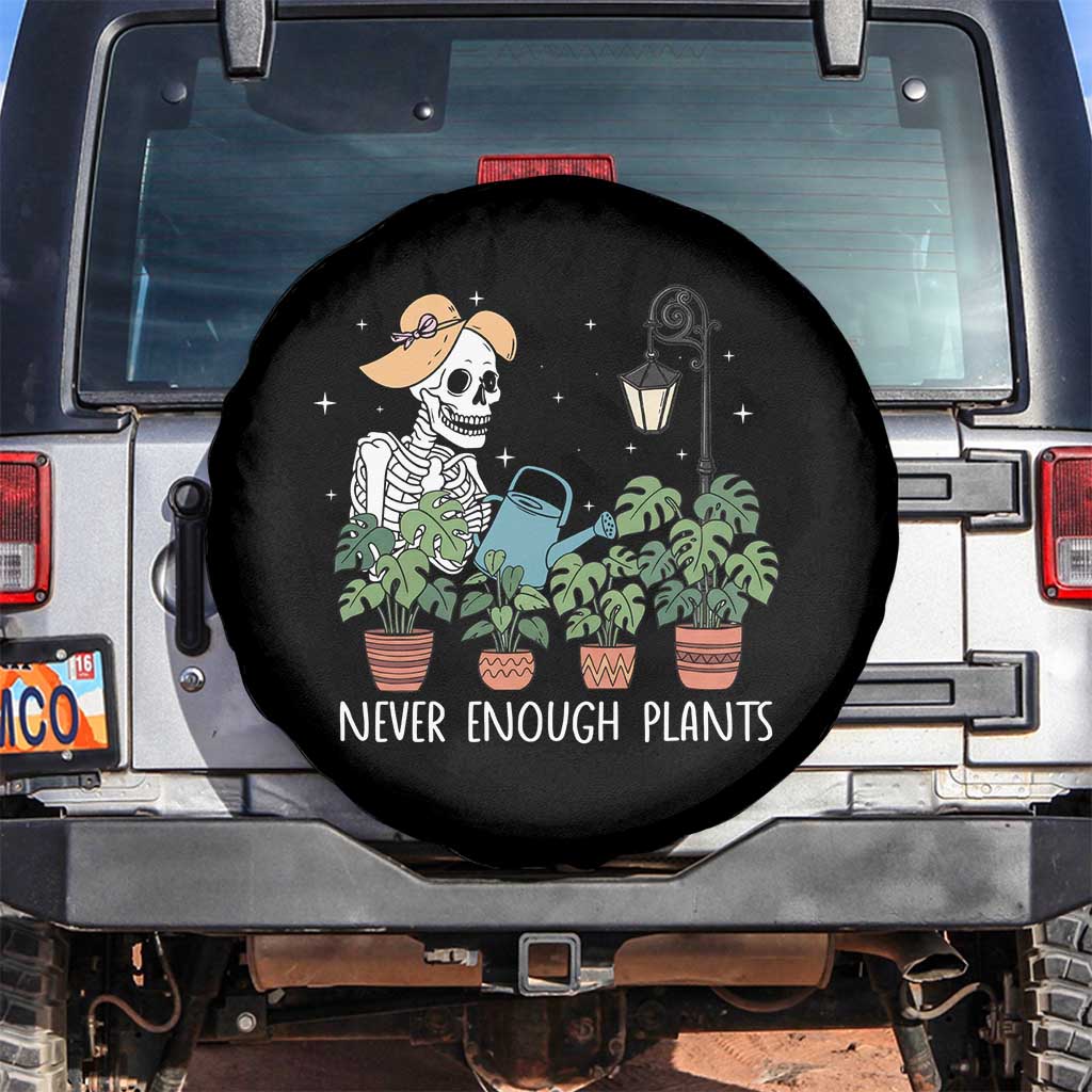 Skeleton Monstera Lover Spare Tire Cover Never Enough Plants - Wonder Print Shop