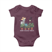 Skeleton Monstera Lover Baby Onesie Never Enough Plants - Wonder Print Shop