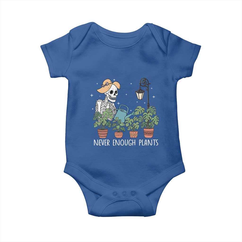 Skeleton Monstera Lover Baby Onesie Never Enough Plants - Wonder Print Shop