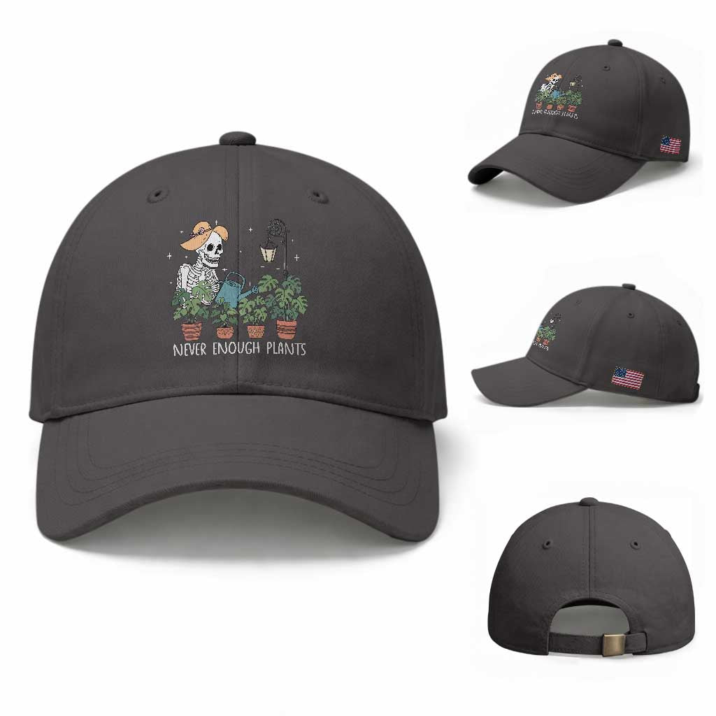Skeleton Monstera Lover Baseball Cap Never Enough Plants
