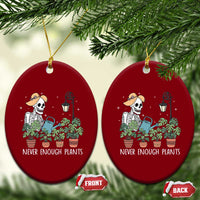 Skeleton Monstera Lover Ceramic Ornament Never Enough Plants - Wonder Print Shop