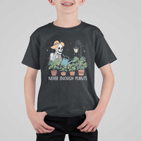 Skeleton Monstera Lover T Shirt For Kid Never Enough Plants - Wonder Print Shop