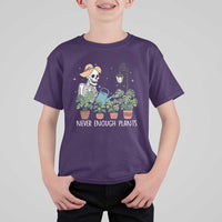 Skeleton Monstera Lover T Shirt For Kid Never Enough Plants - Wonder Print Shop