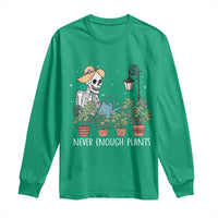 Skeleton Monstera Lover Long Sleeve Shirt Never Enough Plants - Wonder Print Shop
