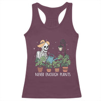 Skeleton Monstera Lover Racerback Tank Top Never Enough Plants - Wonder Print Shop