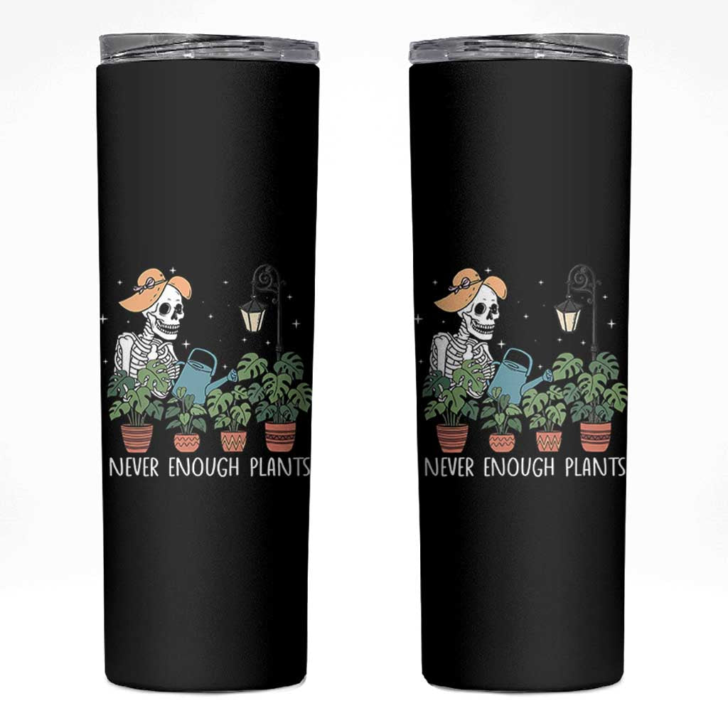Skeleton Monstera Lover Skinny Tumbler Never Enough Plants - Wonder Print Shop