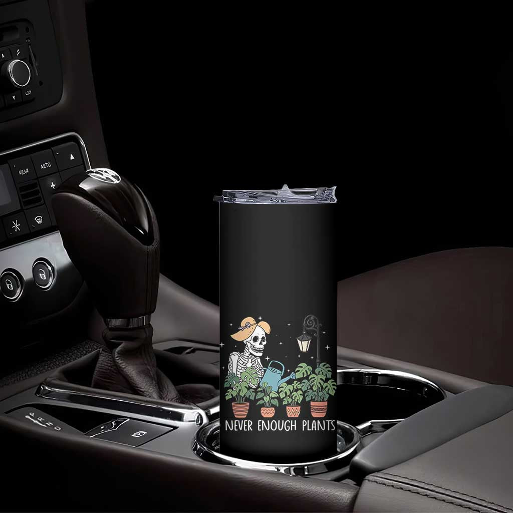 Skeleton Monstera Lover Skinny Tumbler Never Enough Plants - Wonder Print Shop