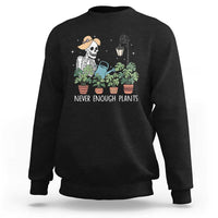 Skeleton Monstera Lover Sweatshirt Never Enough Plants - Wonder Print Shop