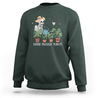 Skeleton Monstera Lover Sweatshirt Never Enough Plants - Wonder Print Shop