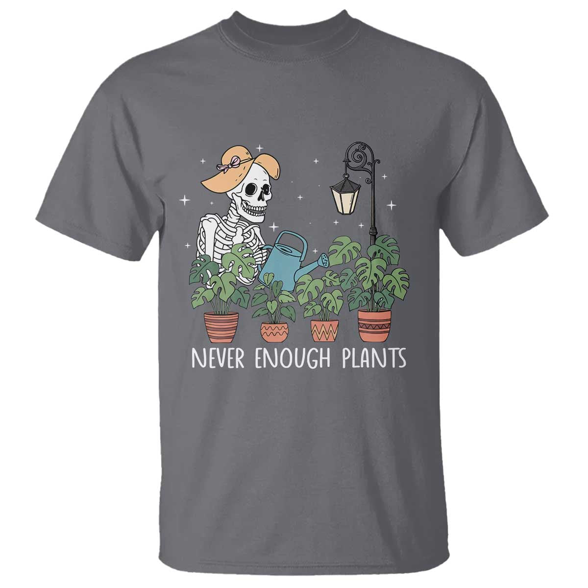 Skeleton Monstera Lover T Shirt Never Enough Plants - Wonder Print Shop