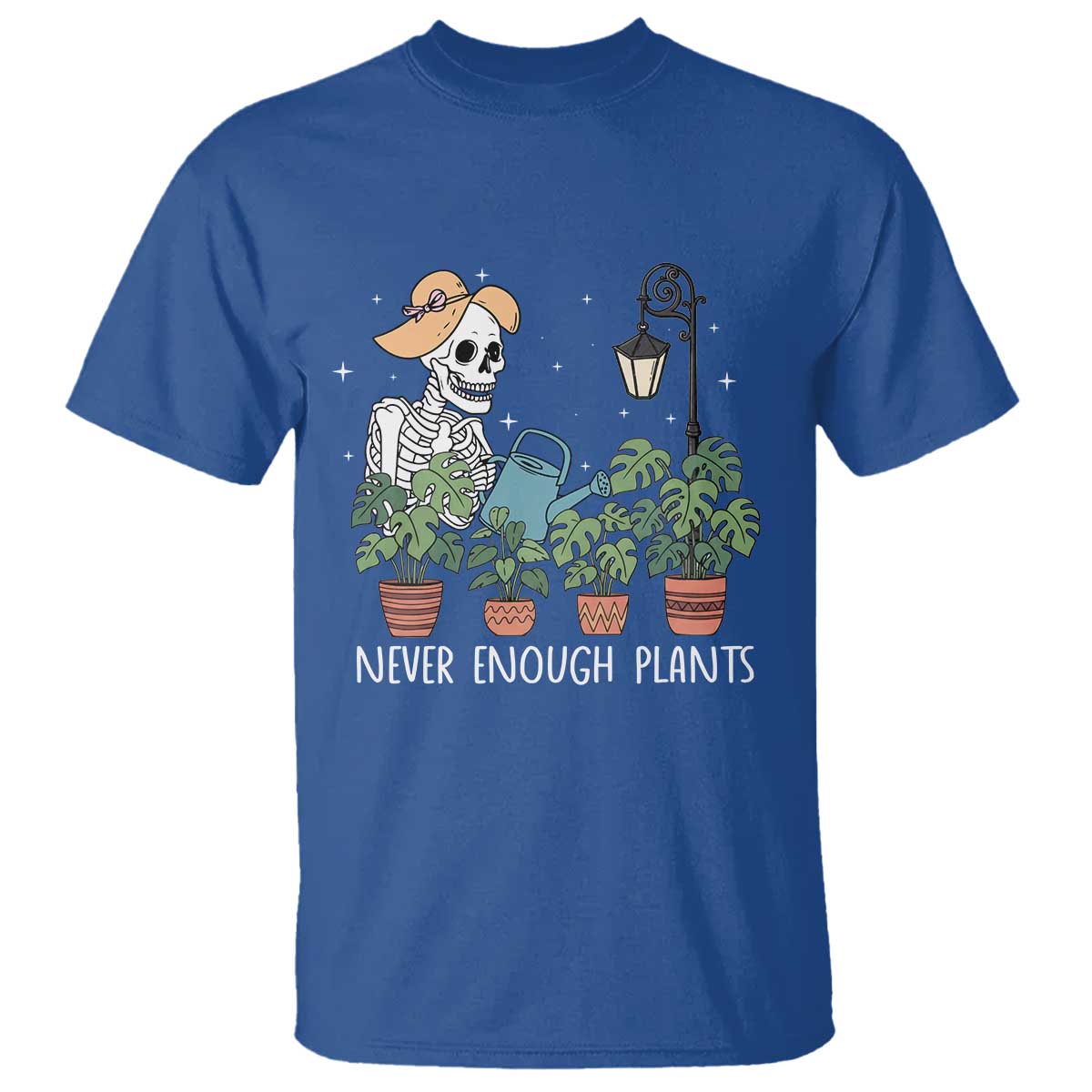 Skeleton Monstera Lover T Shirt Never Enough Plants - Wonder Print Shop