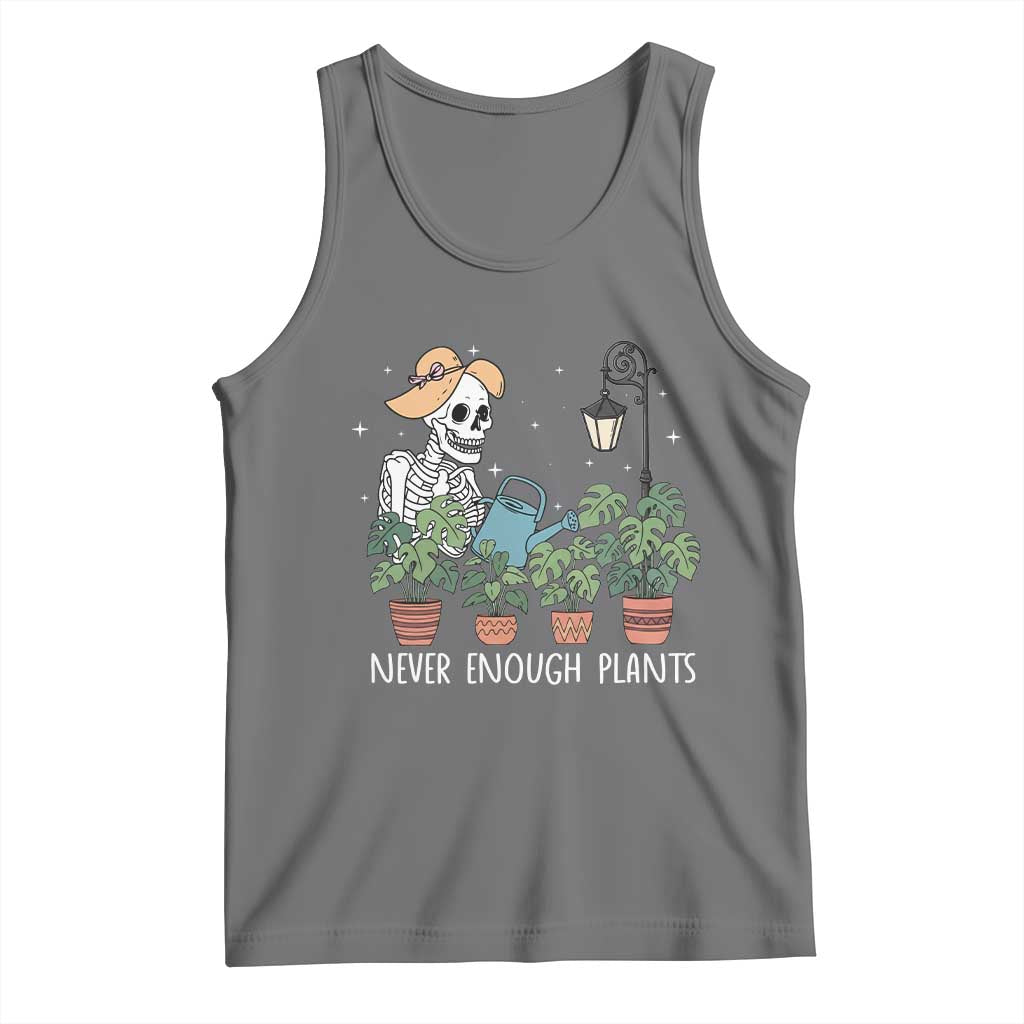 Skeleton Monstera Lover Tank Top Never Enough Plants - Wonder Print Shop