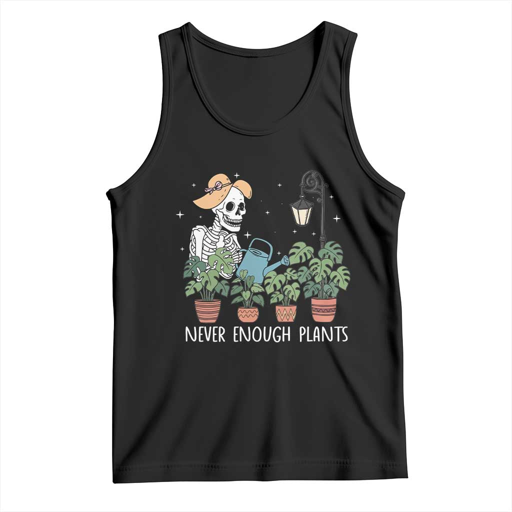 Skeleton Monstera Lover Tank Top Never Enough Plants - Wonder Print Shop