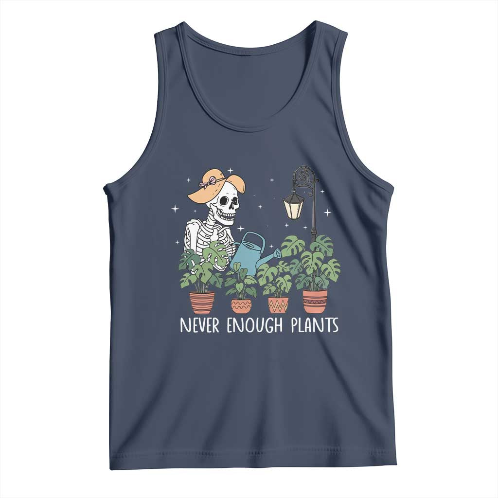 Skeleton Monstera Lover Tank Top Never Enough Plants - Wonder Print Shop