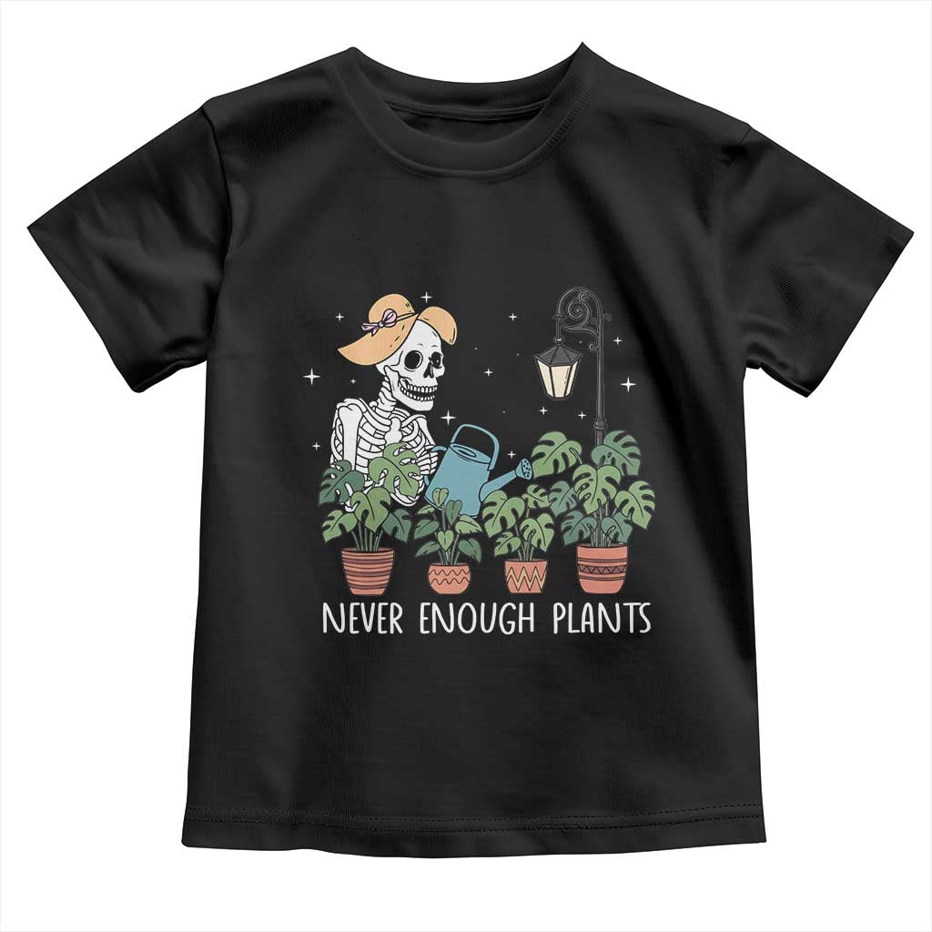 Skeleton Monstera Lover Toddler T Shirt Never Enough Plants - Wonder Print Shop